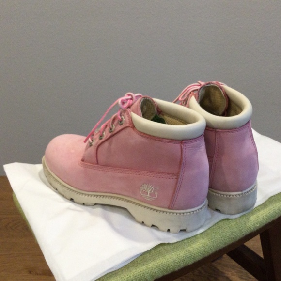 Timberland Nellie Chukka Pink Nubuck Waterproof Ankle Boots Shoes Women Sz 6.5 - Picture 3 of 10